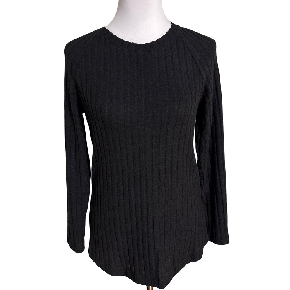 Automat Black Ribbed Sweater